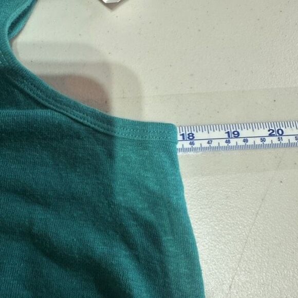 NWT Gap Tank Tops Linen Blend Turquoise & Navy Easy Comfort Medium Small - Picture 9 of 12